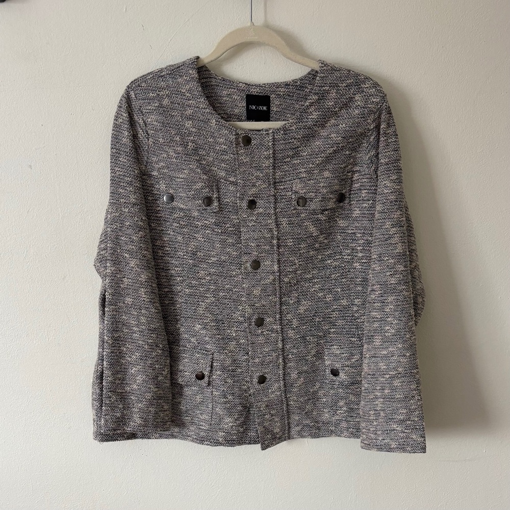 NIC + ZOE The Ritz Tweed Jacket NWT